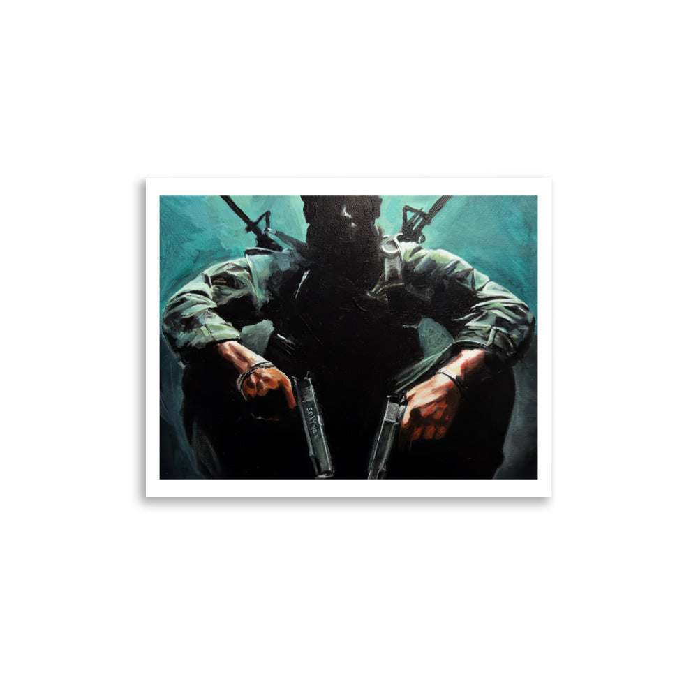 Black Ops Pose - Poster Print