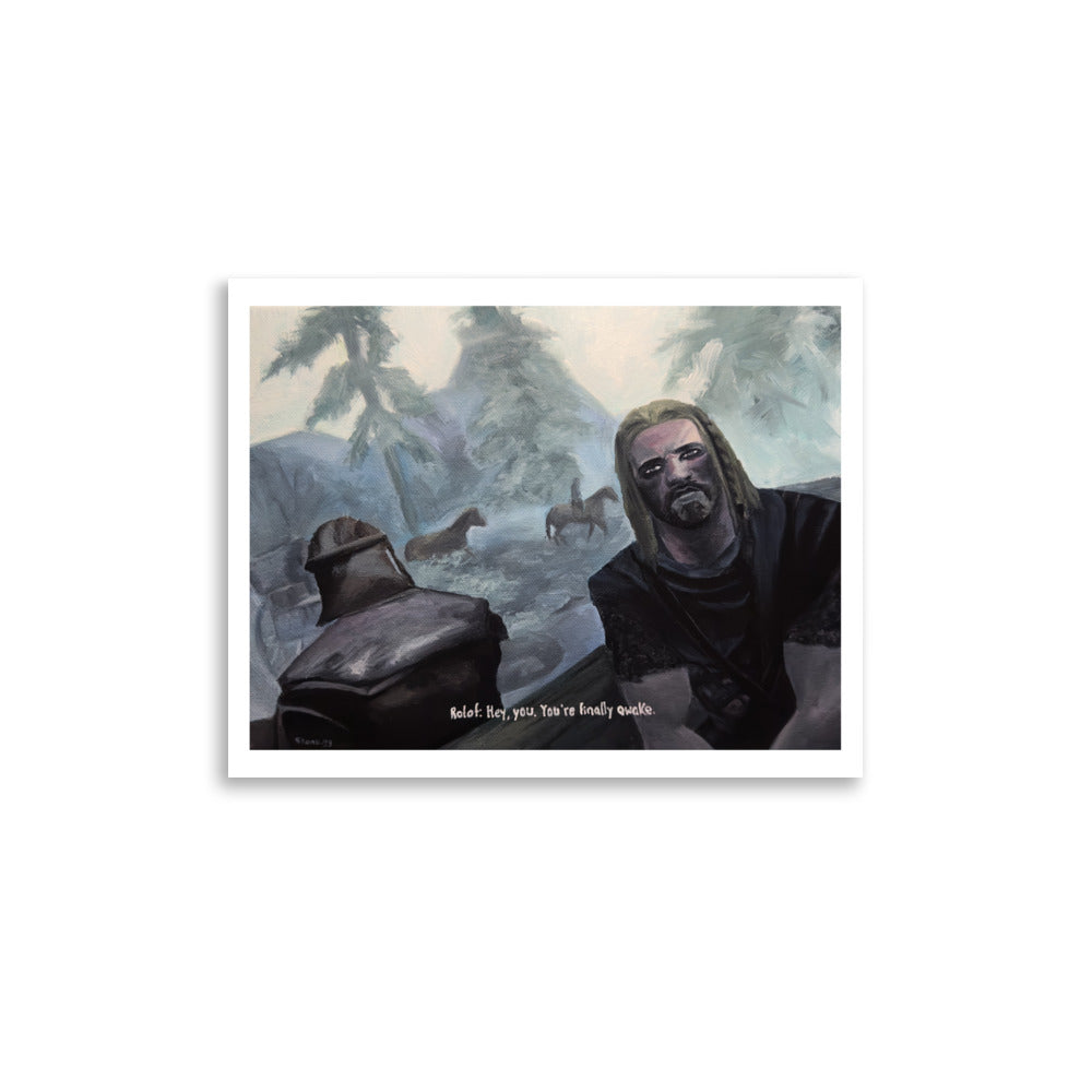 Awake. (Skyrim) - Poster Print