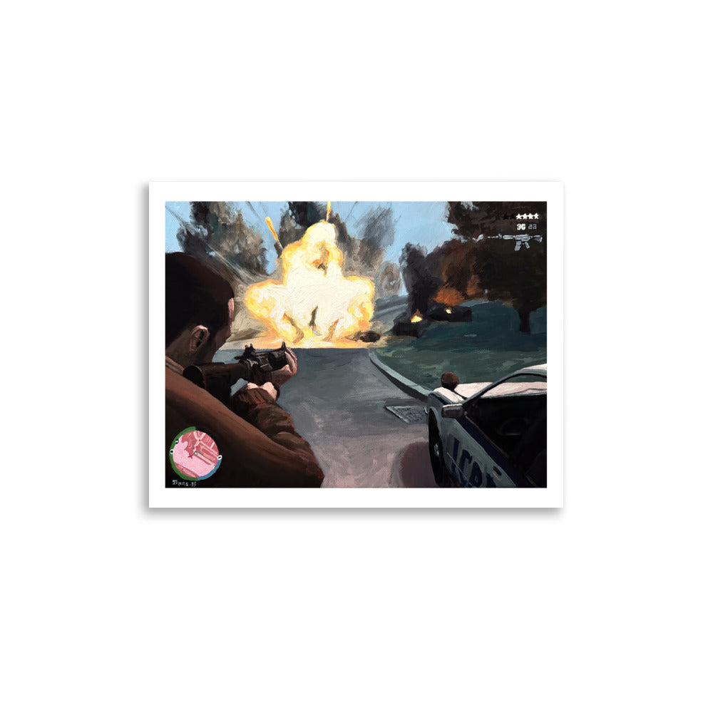 3 Star Boom (GTA) - Poster Print