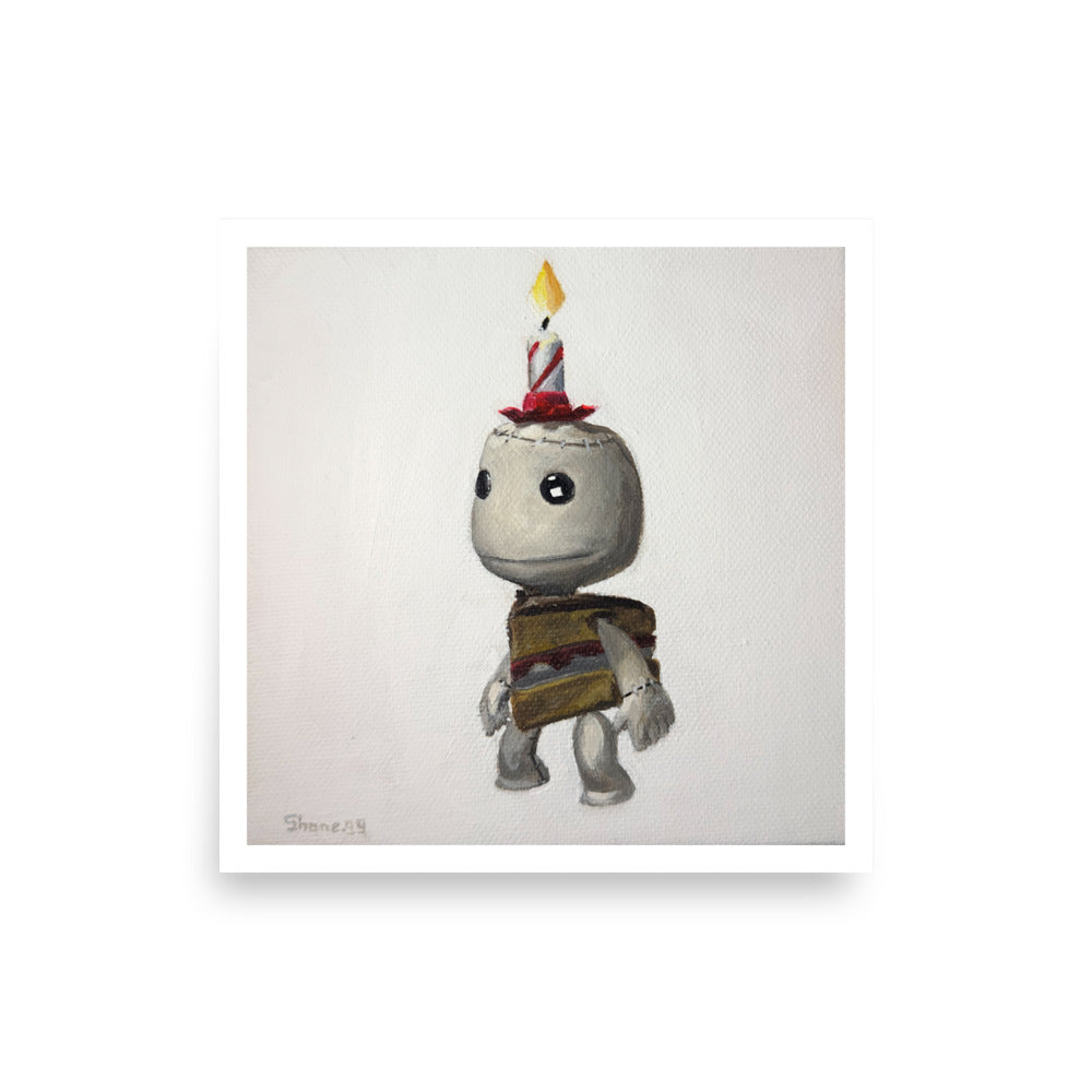 Birthday Sackboy - Poster Print