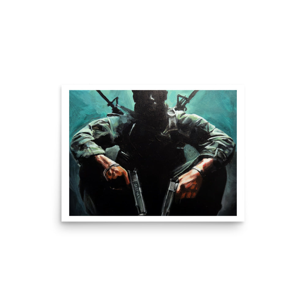 Black Ops Pose - Poster Print