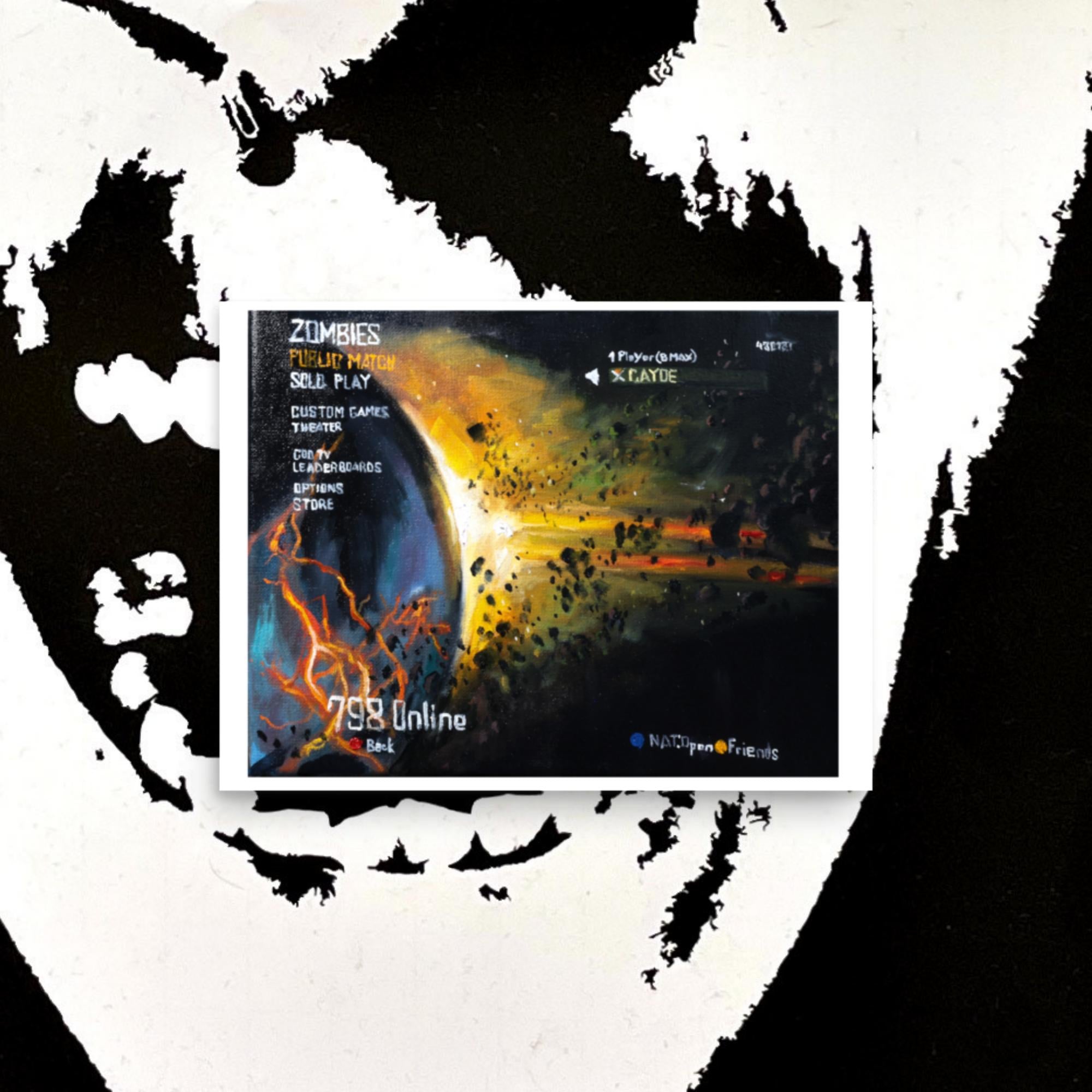 Bo2 Zombies Menu Poster Print