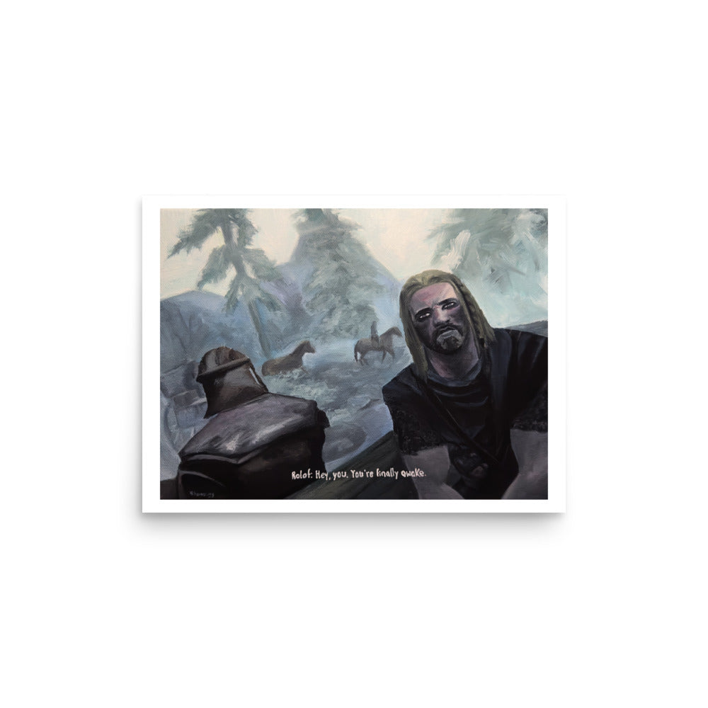 Awake. (Skyrim) - Poster Print