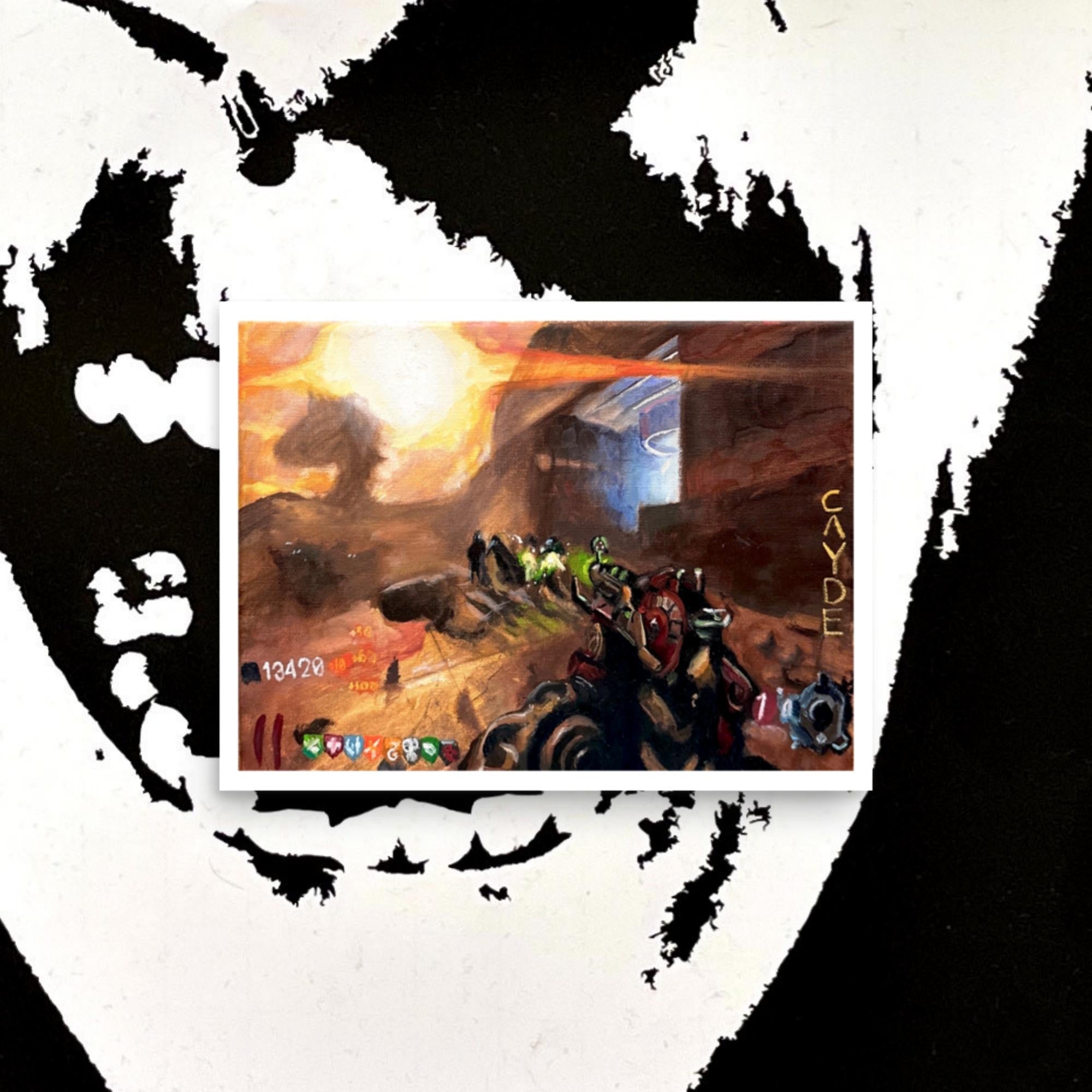 Bo3 Moon Area 51 Poster Print