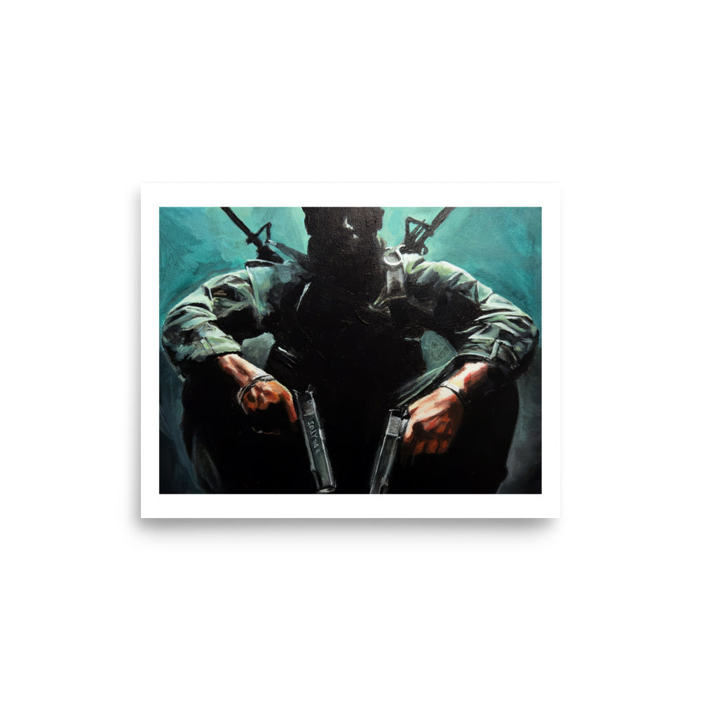 Black Ops Pose - Poster Print